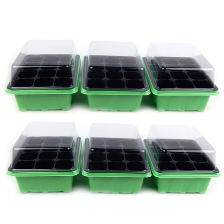 Wilmer Worm Germination Tray and Dome 12 Plant 6PK FL220GT6